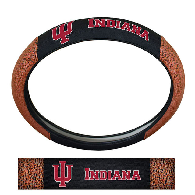 Indiana Hoosiers Steering Wheel Cover - Premium Pigskin