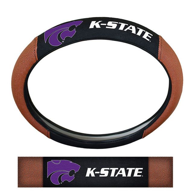 Kansas State Wildcats Steering Wheel Cover - Premium Pigskin