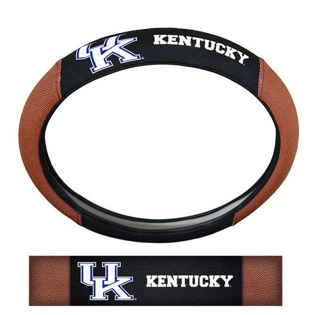 Kentucky Wildcats Steering Wheel Cover Premium Pigskin Style