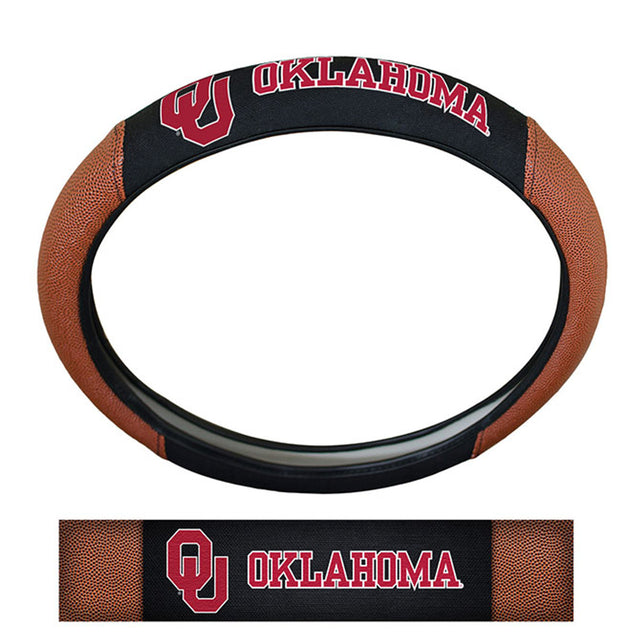 Funda para volante de los Oklahoma Sooners, estilo piel de cerdo de primera calidad