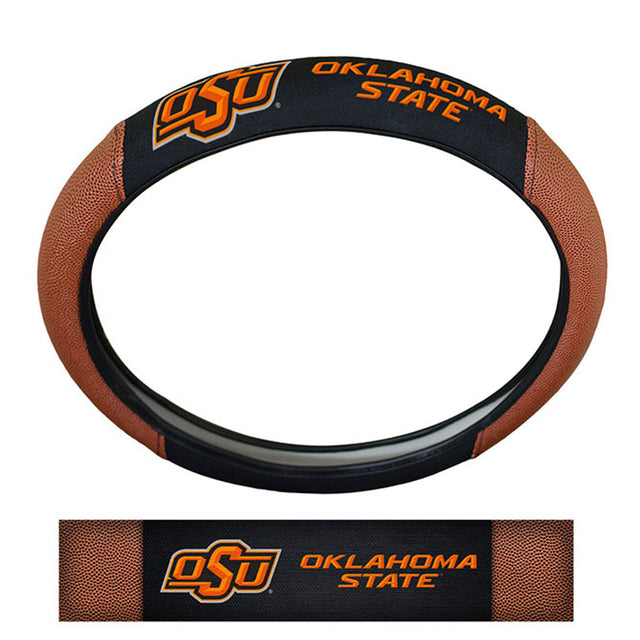 Funda para volante de los Oklahoma State Cowboys: piel de cerdo de primera calidad