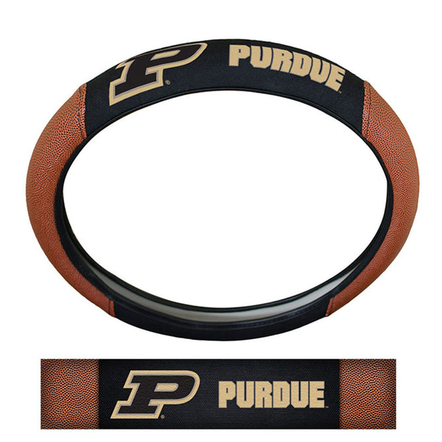 Funda para volante de Purdue Boilermakers: piel de cerdo de primera calidad