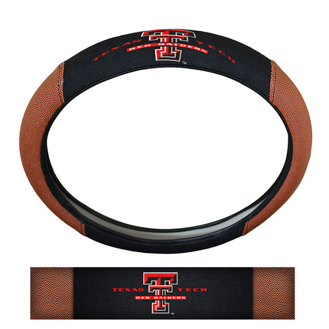 Funda para volante de Texas Tech Red Raiders: piel de cerdo de primera calidad