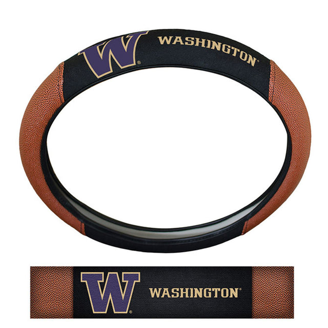 Funda para volante de Washington Huskies: piel de cerdo de primera calidad