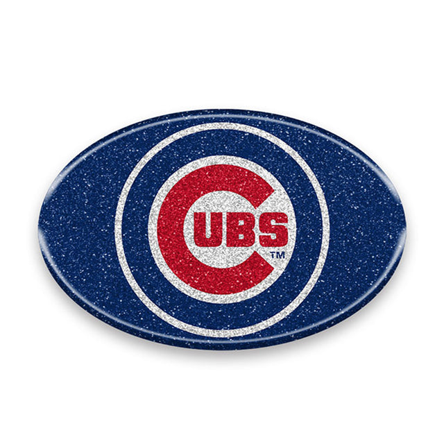 Emblema para automóvil de los Chicago Cubs: ovalado y con colores llamativos