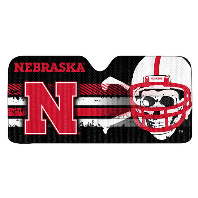 Nebraska Cornhuskers Auto Sun Shade 59x27