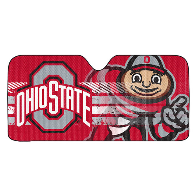 Ohio State Buckeyes Auto Sun Shade 59x27