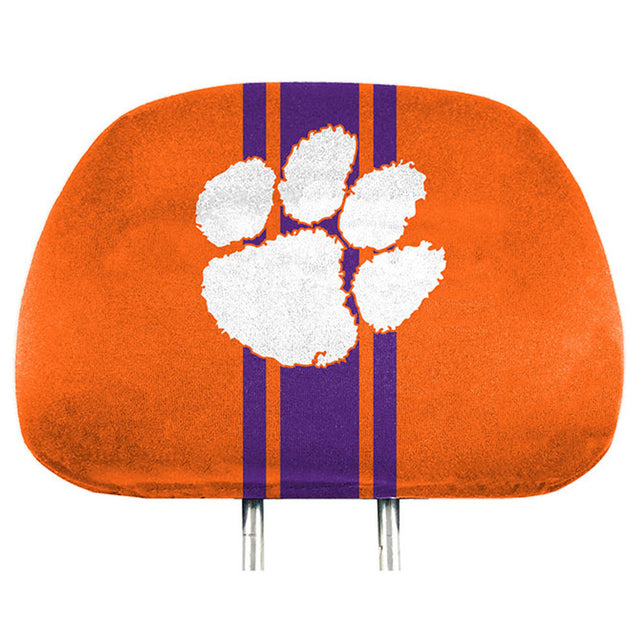 Fundas para reposacabezas de Clemson Tigers con estampado completo