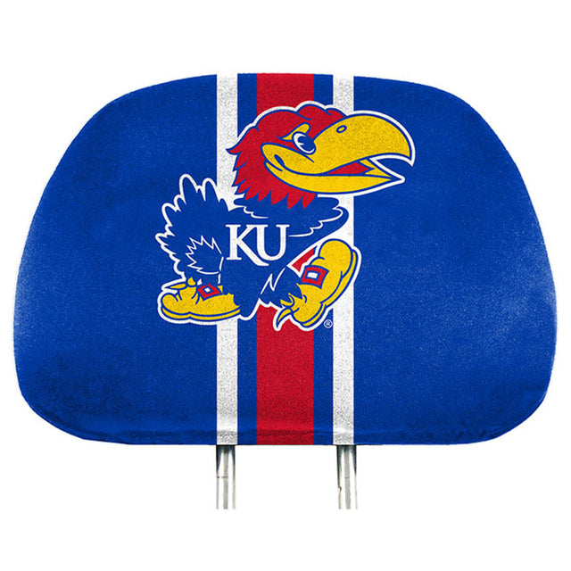 Fundas para reposacabezas de los Kansas Jayhawks con estampado completo