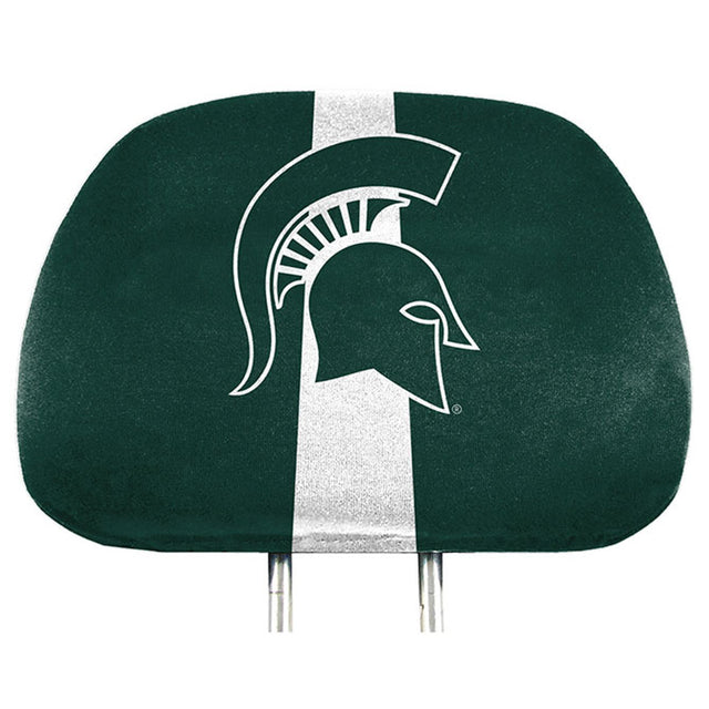 Fundas para reposacabezas de los Spartans de Michigan State con estampado completo