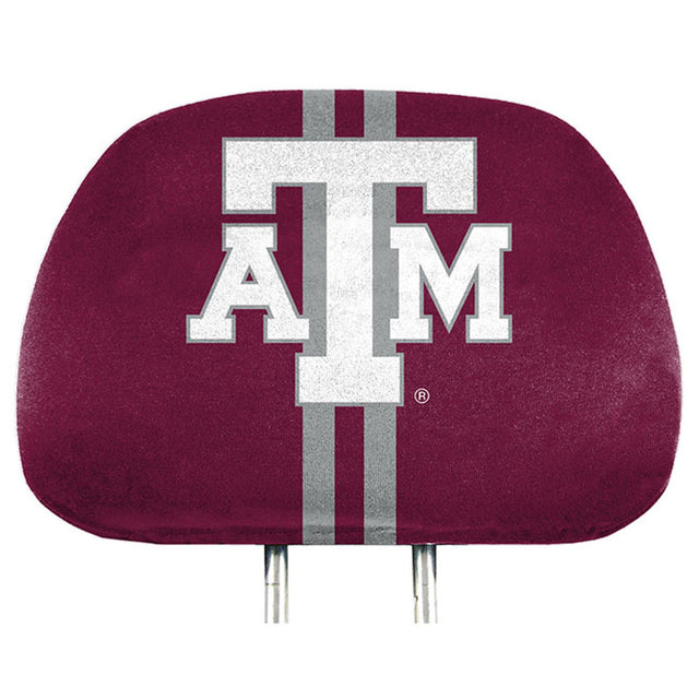 Fundas para reposacabezas de Texas A&amp;M Aggies con estampado completo