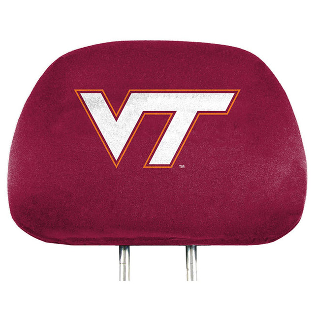 Fundas para reposacabezas de Virginia Tech Hokies con estampado completo