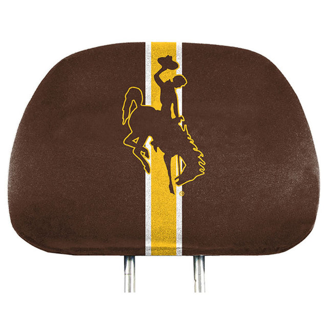 Wyoming Cowboys Headrest Covers Full Printed Style