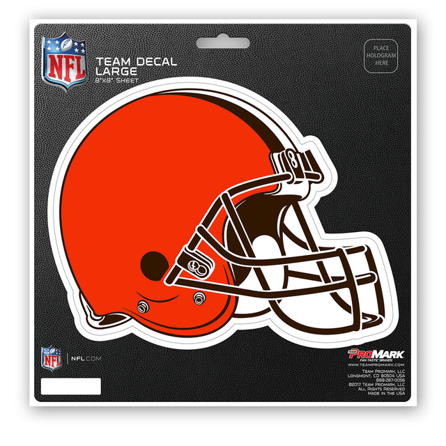 Calcomanía de los Cleveland Browns troquelada de 8 x 8 pulgadas