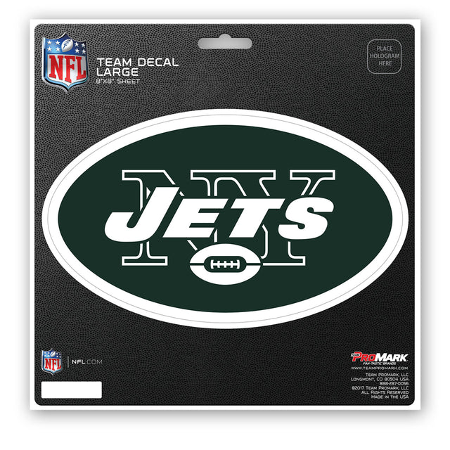 Calcomanía de los New York Jets troquelada de 8 x 8 pulgadas