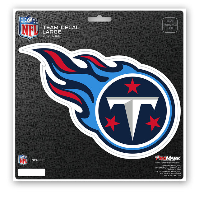 Calcomanía de los Tennessee Titans troquelada de 8 x 8 pulgadas