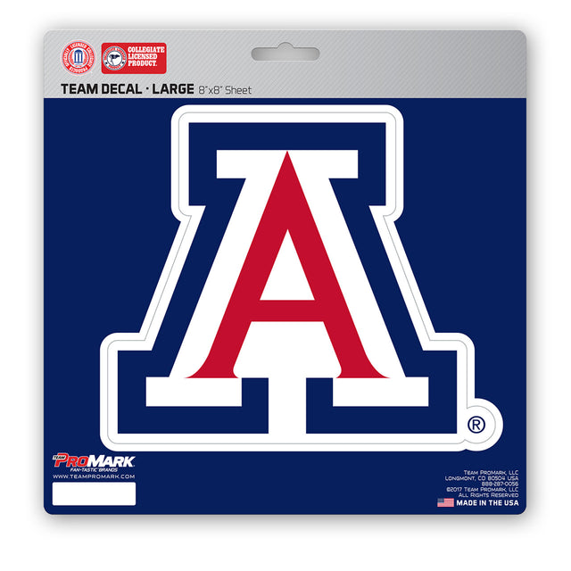 Arizona Wildcats Decal 8x8 Die Cut