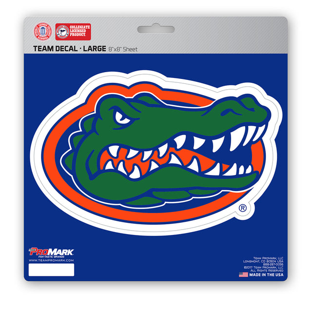 Calcomanía de Florida Gators troquelada de 8 x 8 pulgadas