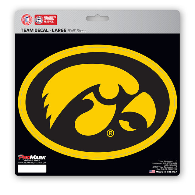 Iowa Hawkeyes Decal 8x8 Die Cut