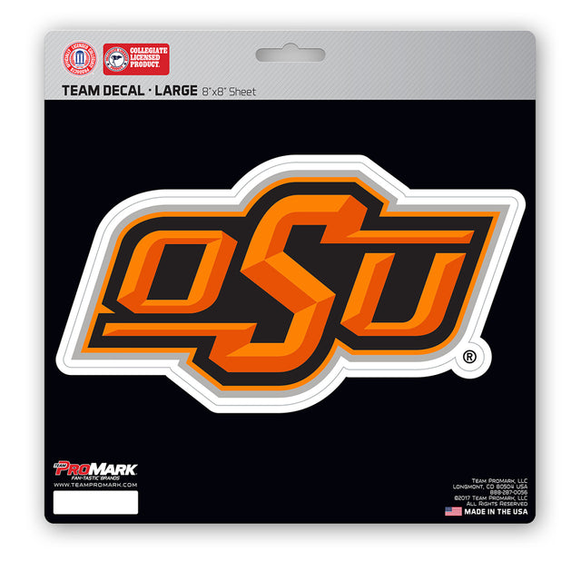 Calcomanía de los Oklahoma State Cowboys troquelada de 8 x 8 pulgadas