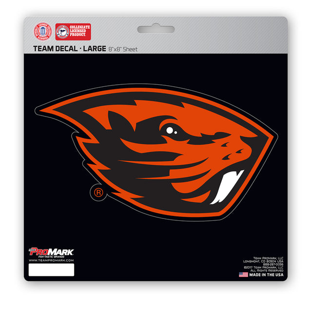 Oregon State Beavers Decal 8x8 Die Cut