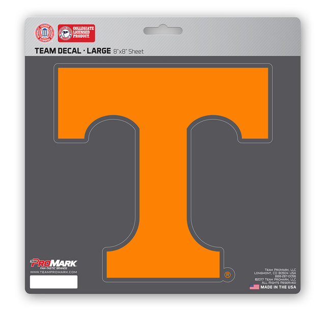 Calcomanía de Tennessee Volunteers troquelada de 8 x 8 pulgadas