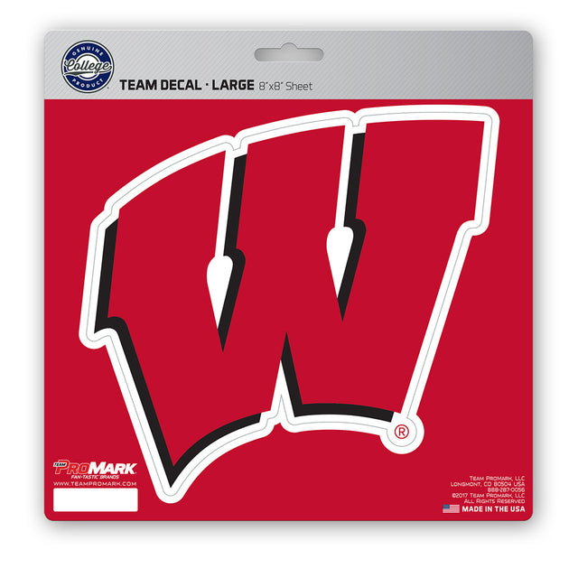 Wisconsin Badgers Decal 8x8 Die Cut