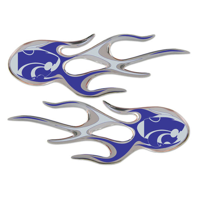 Kansas State Wildcats Decal 5x2 Micro Flames Graphics 2 Pack CO