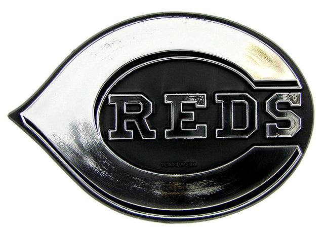 Emblema para automóvil de los Cincinnati Reds, color plateado