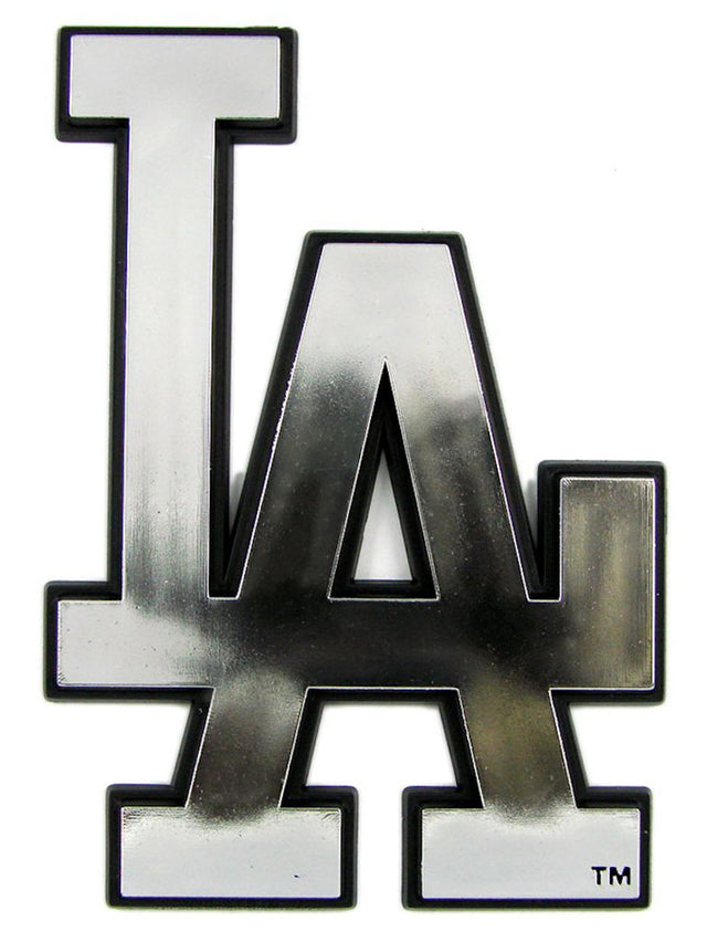 Emblema para automóvil de los Dodgers de Los Ángeles, color plateado