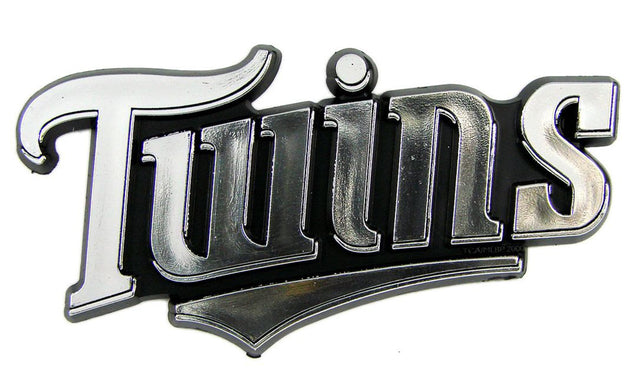 Emblema para automóvil de los Minnesota Twins en cromo plateado