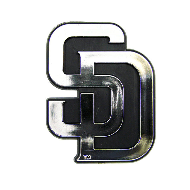 San Diego Padres Auto Emblem Silver Chrome