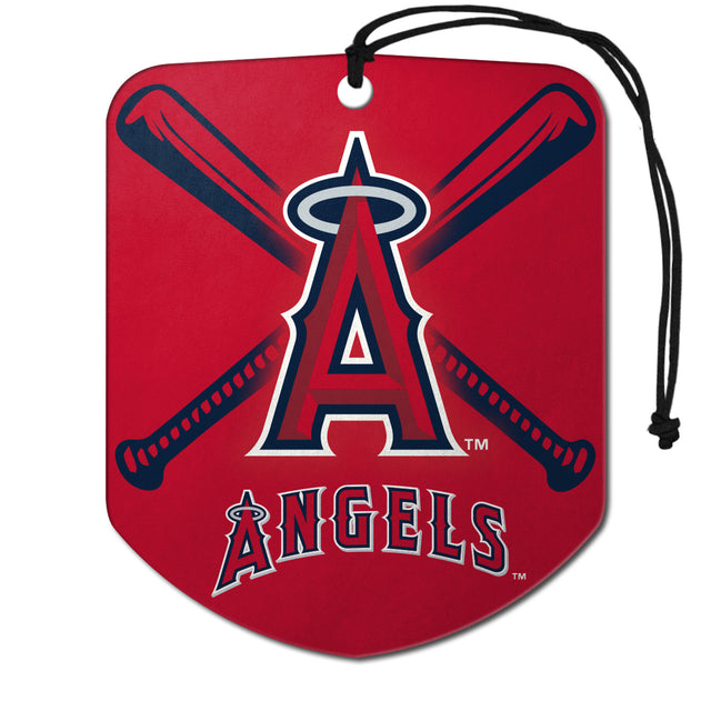 Los Angeles Angels Air Freshener Shield Design 2 Pack