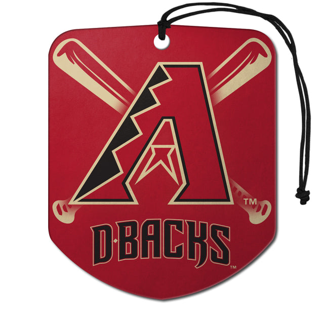 Arizona Diamondbacks Air Freshener Shield Design 2 Pack