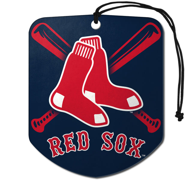 Ambientador con diseño de escudo de los Boston Red Sox, paquete de 2