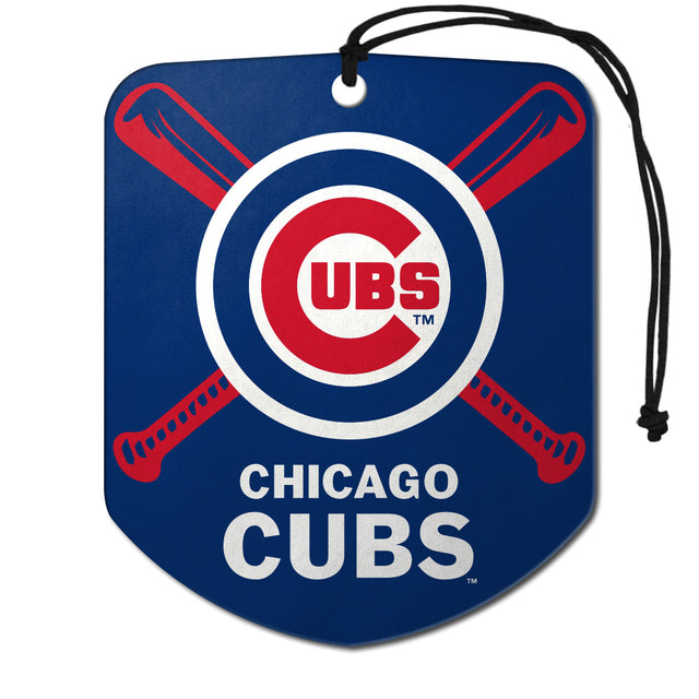 Ambientador con diseño de escudo de los Chicago Cubs, paquete de 2