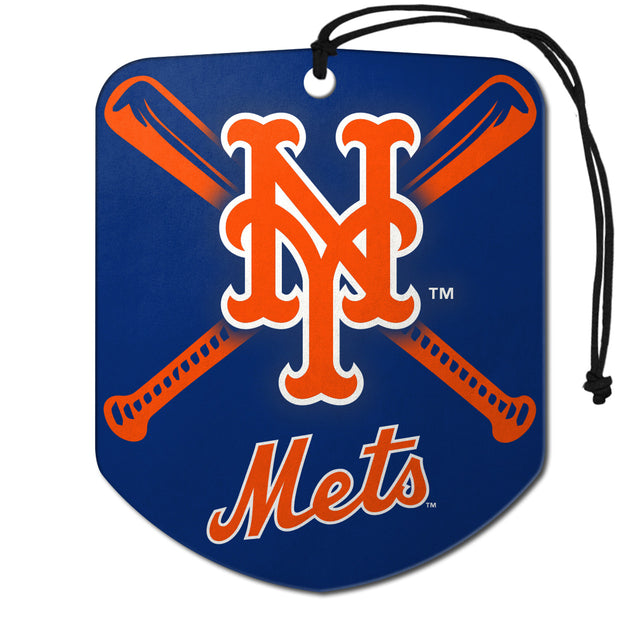 Ambientador con diseño de escudo de los New York Mets, paquete de 2