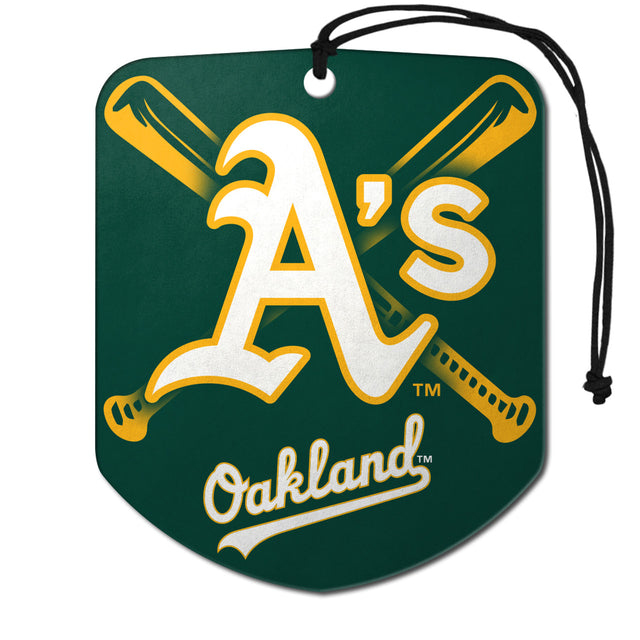 Ambientador con diseño de escudo de los Oakland Athletics, paquete de 2