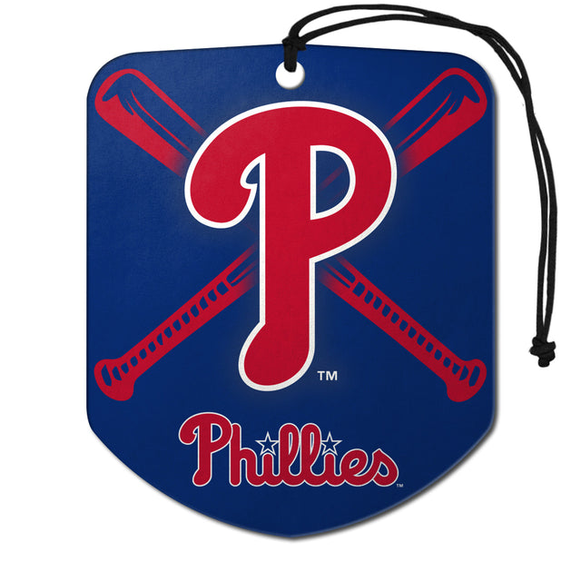 Ambientador con diseño de escudo de los Philadelphia Phillies, paquete de 2