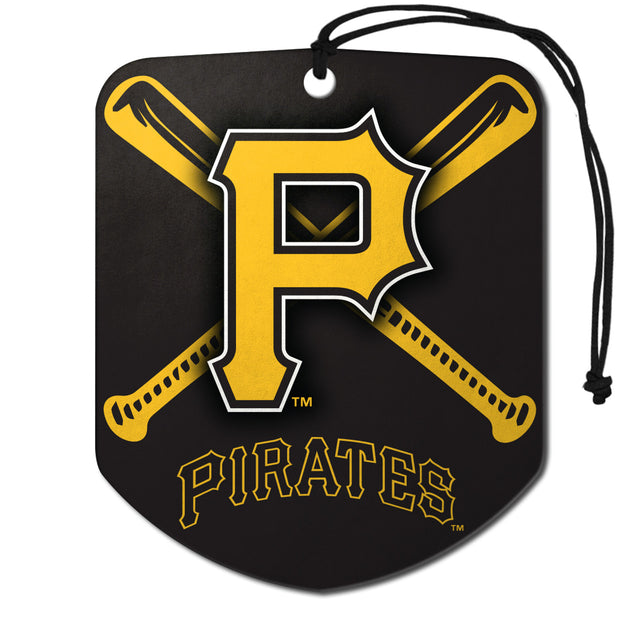 Pittsburgh Pirates Air Freshener Shield Design 2 Pack