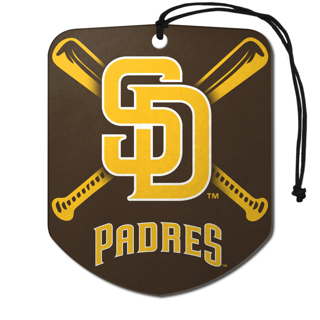 San Diego Padres Air Freshener Shield Design 2 Pack