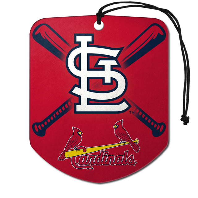 Ambientador con diseño de escudo de los St. Louis Cardinals, paquete de 2