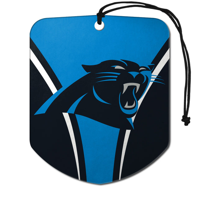 Ambientador con diseño de escudo de los Carolina Panthers, paquete de 2