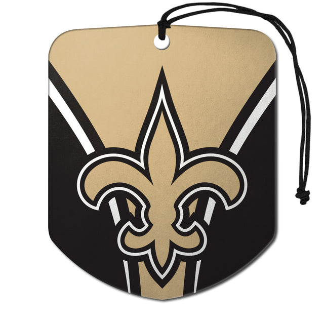 Ambientador con diseño de escudo de los New Orleans Saints, paquete de 2