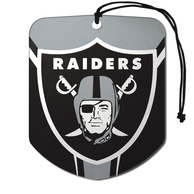 Ambientador con diseño de escudo de Las Vegas Raiders, paquete de 2