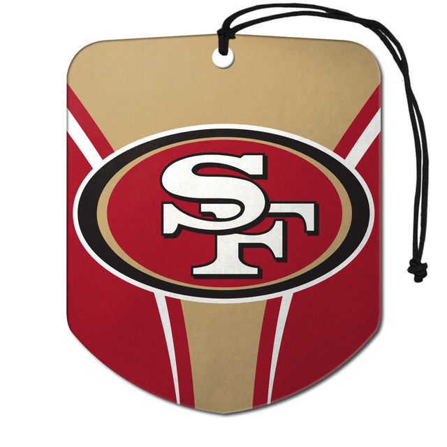 Ambientador con diseño de escudo de los San Francisco 49ers, paquete de 2