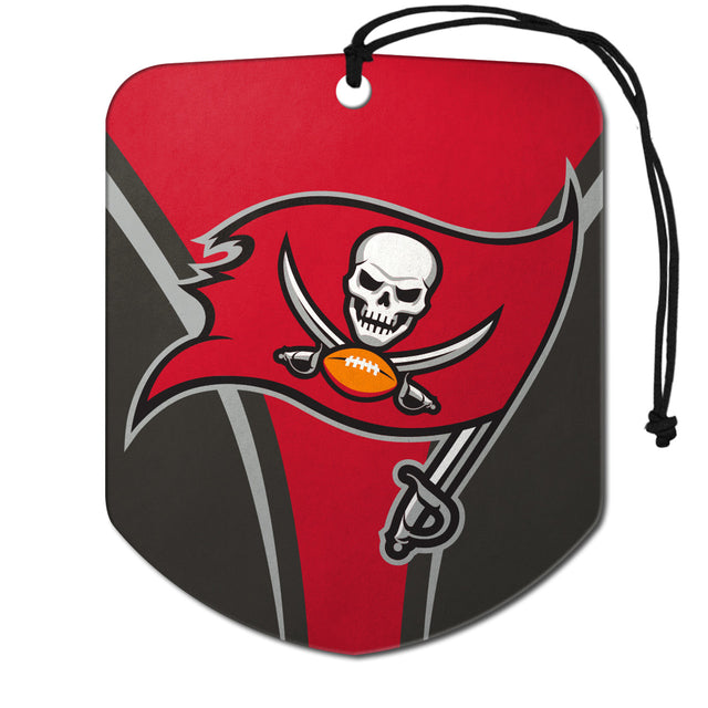 Ambientador con diseño de escudo de los Tampa Bay Buccaneers, paquete de 2