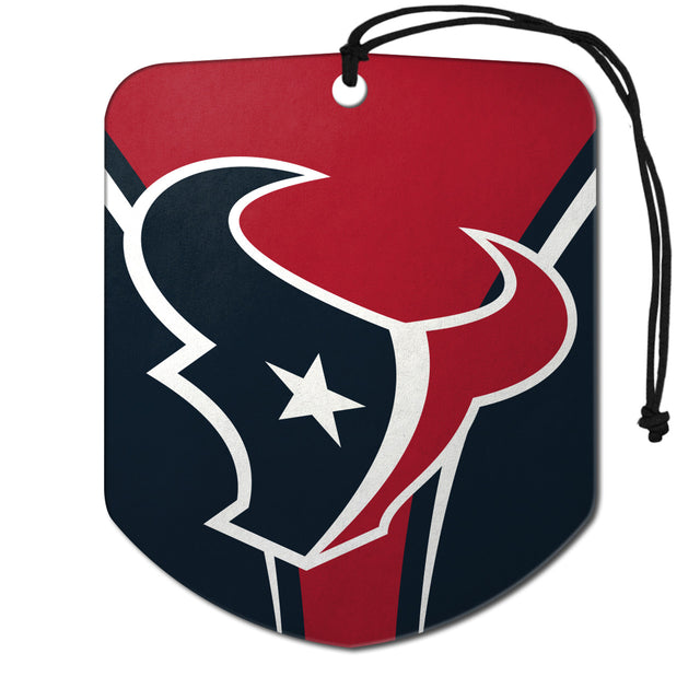 Ambientador con diseño de escudo de los Houston Texans, paquete de 2