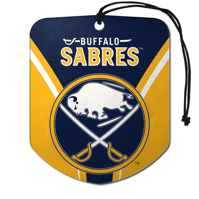 Ambientador Buffalo Sabres, diseño de escudo, paquete de 2