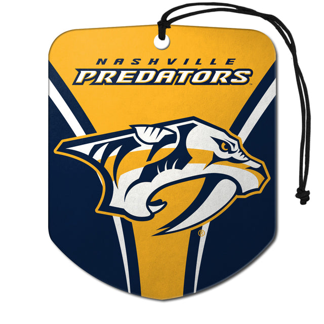 Ambientador con diseño de escudo de los Nashville Predators, paquete de 2